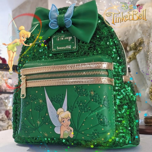 emerald green mini backpack Minnie Mouse Sequin | Officially Licensed and applique Wizard of Oz Emerald City